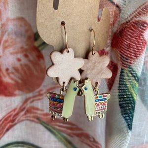 Llama Handmade Polymer Clay Earrings
